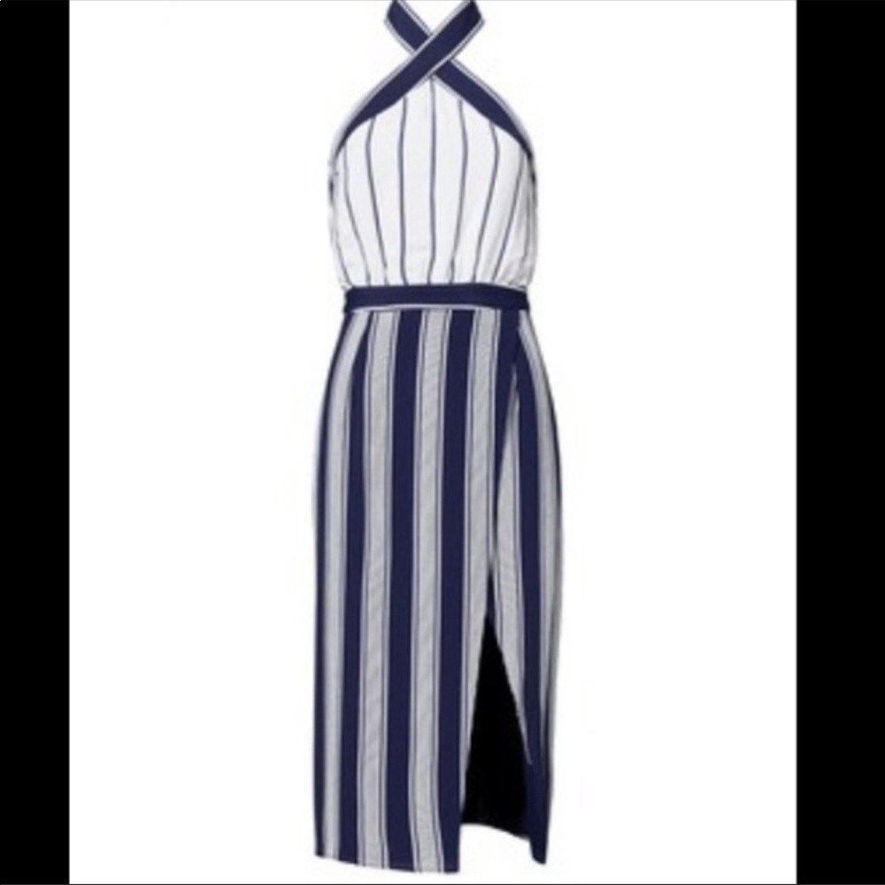 Lovers + Friends Striped Halter Dress - Picture 2 of 3